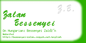 zalan bessenyei business card